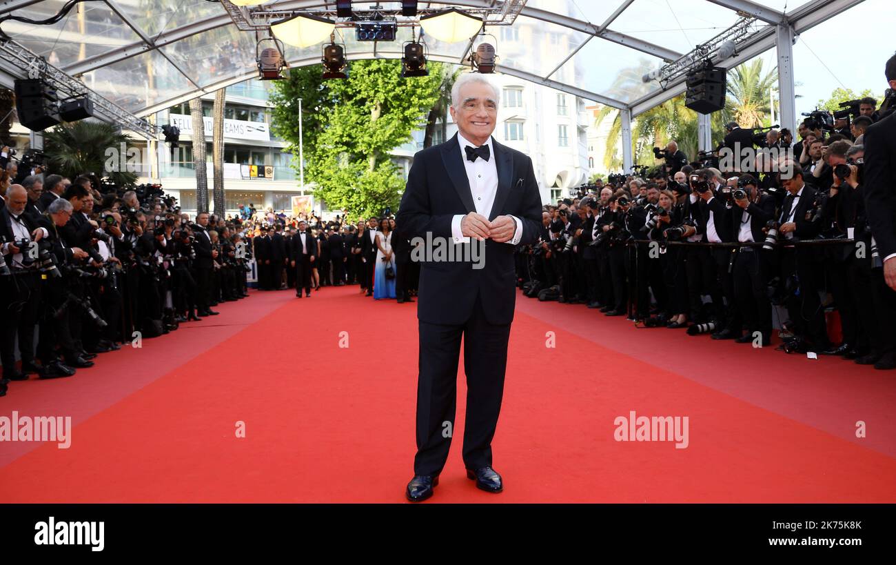 ©PHOTOPQR/NICE MATIN ; Martin Scorsese kommt zur Vorführung von `Everybody Knows¿ (Todos Lo Saben) und zur Eröffnungsfeier der jährlichen Filmfestspiele von Cannes 71. in Cannes, Frankreich, 08. Mai 2018. Der Film wird im Wettbewerb präsentiert und eröffnet das Festival, das vom 08. Bis 19. Mai stattfindet. Teilnahme an der „Everybody Knows“-Premiere während der Filmfestspiele von Cannes 71. Stockfoto